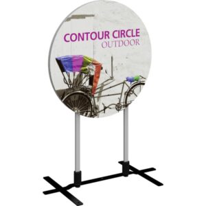 CONTOUR OUTDOOR SIGN CIRCLE - PLATE BASE
