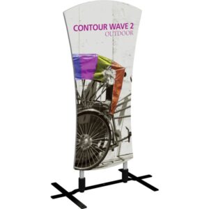 CONTOUR OUTDOOR SIGN WAVE 2 - PLATE BASE