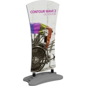 CONTOUR OUTDOOR SIGN WAVE 2 - WATER BASE