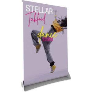 STELLAR TABLOID TABLETOP RETRACTABLE BANNER STAND