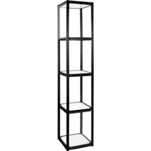 TWIST PORTABLE DISPLAY CABINET WITH 4 SHELVES