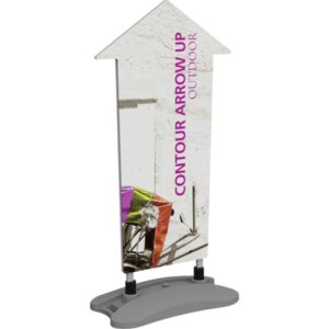 CONTOUR OUTDOOR SIGN ARROW UP - WATER BASE