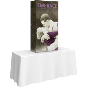EMBRACE 2.5FT TABLETOP PUSH-FIT TENSION FABRIC DISPLAY