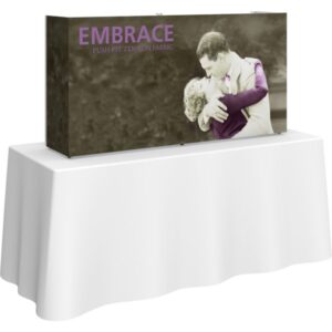 EMBRACE 5FT TABLETOP PUSH-FIT TENSION FABRIC DISPLAY