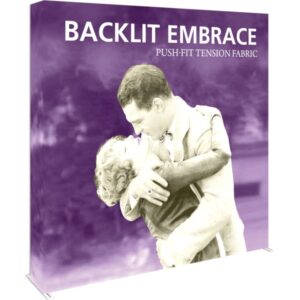 EMBRACE 7.5FT BACKLIT FULL HEIGHT PUSH-FIT TENSION FABRIC DISPLAY