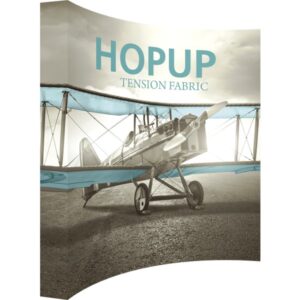 HOPUP 10FT CURVED EXTRA TALL TENSION FABRIC DISPLAY