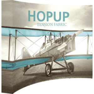 HOPUP 10FT CURVED FULL HEIGHT TENSION FABRIC DISPLAY
