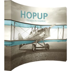 HOPUP 13FT CURVED EXTRA TALL TENSION FABRIC DISPLAY