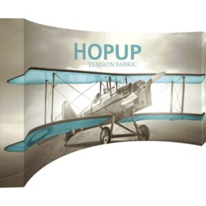 HOPUP 15FT CURVED FULL HEIGHT TENSION FABRIC DISPLAY
