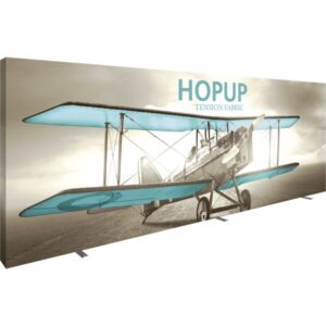 HOPUP 20FT STRAIGHT FULL HEIGHT TENSION FABRIC DISPLAY