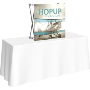 HOPUP 2.5FT STRAIGHT TABLETOP TENSION FABRIC DISPLAY