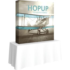 HOPUP 5FT STRAIGHT SQUARE TABLETOP TENSION FABRIC DISPLAY