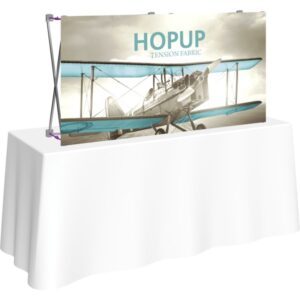 HOPUP 5FT STRAIGHT TABLETOP TENSION FABRIC DISPLAY