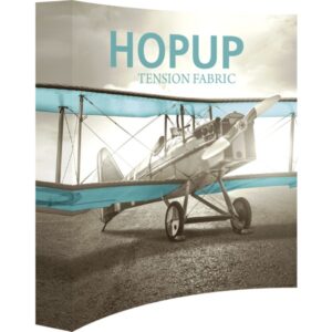 HOPUP 7.5FT CURVED FULL HEIGHT TENSION FABRIC DISPLAY