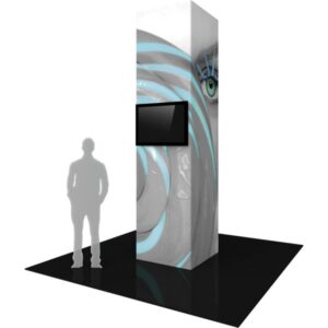 VECTOR FRAME MODULAR BACKLIT MONITOR TOWER 05 (3' X 12')