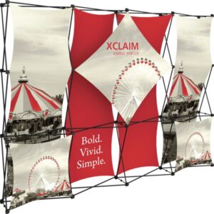 XCLAIM 10FT FABRIC POPUP DISPLAY KIT 01