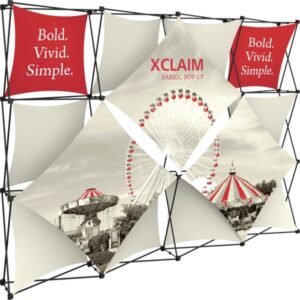 XCLAIM 10FT FABRIC POPUP DISPLAY KIT 05
