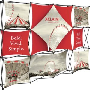 XCLAIM 10FT FABRIC POPUP DISPLAY KIT 06