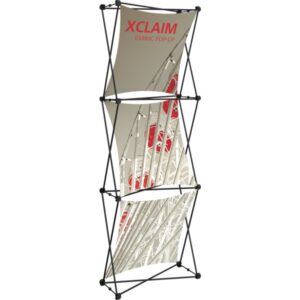 XCLAIM 2.5FT FABRIC POPUP DISPLAY KIT 01