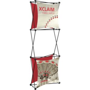 XCLAIM 2.5FT FABRIC POPUP DISPLAY KIT 03