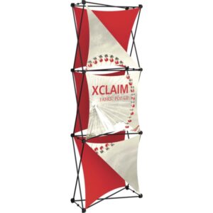 XCLAIM 2.5FT FABRIC POPUP DISPLAY KIT 04