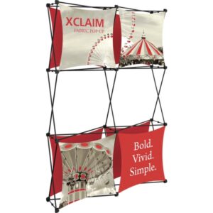 XCLAIM 5FT FULL HEIGHT FABRIC POPUP DISPLAY KIT 02