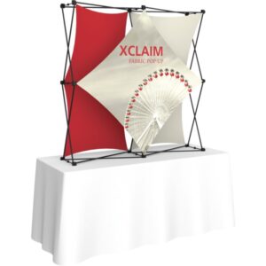 XCLAIM 5FT TABLETOP FABRIC POPUP DISPLAY KIT 02