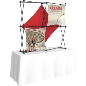 XCLAIM 5FT TABLETOP FABRIC POPUP DISPLAY KIT 03