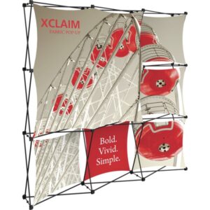 XCLAIM 8FT FABRIC POPUP DISPLAY KIT 03